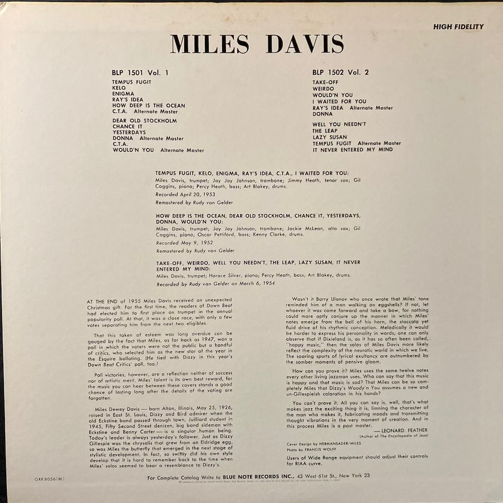 Miles Davis - Volume 1