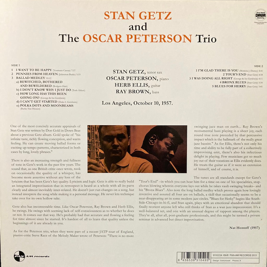 Stan Getz And The Oscar Peterson Trio – Stan Getz And The Oscar Peterson Trio