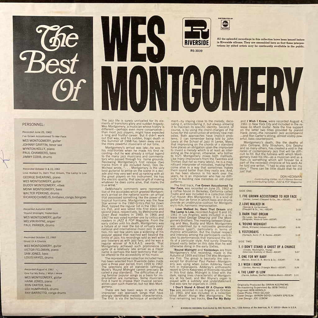 Wes Montgomery - The Best of Wes Montgomery