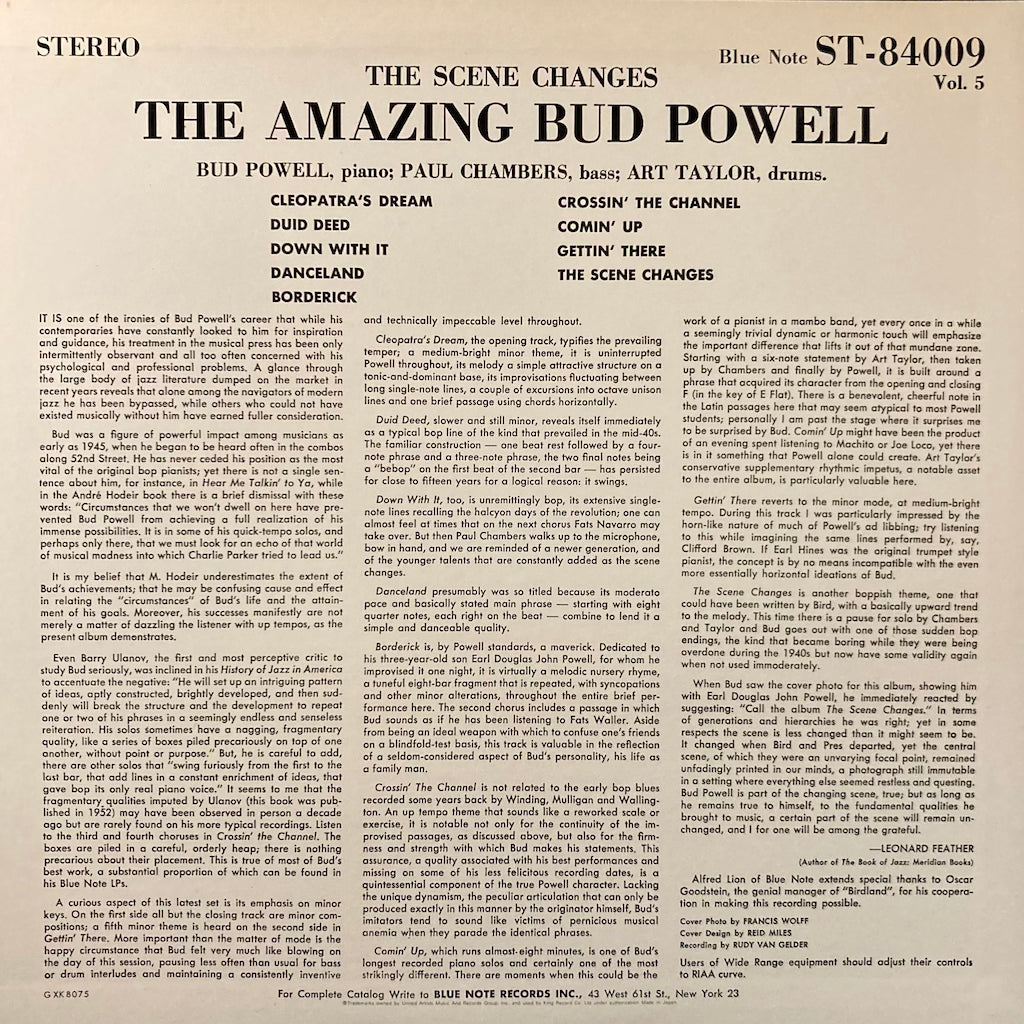 Bud Powell - The Scene Changes