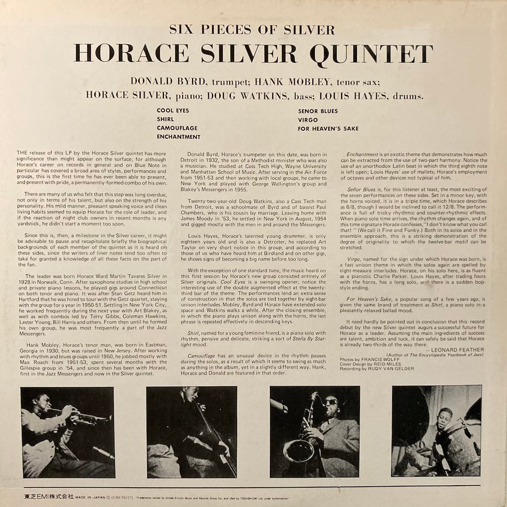 Horace Silver Quintet - 6 Pieces of Silver