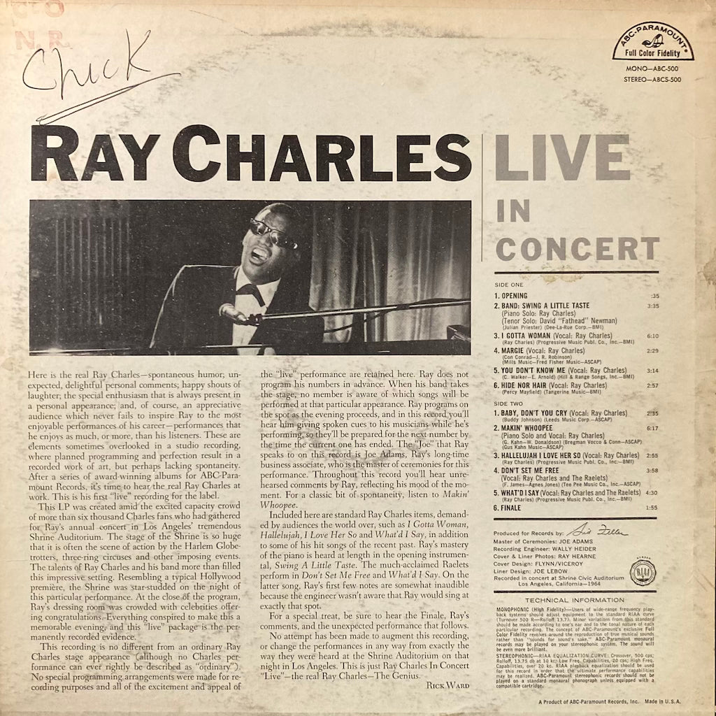 Ray Charles - Live In Concert