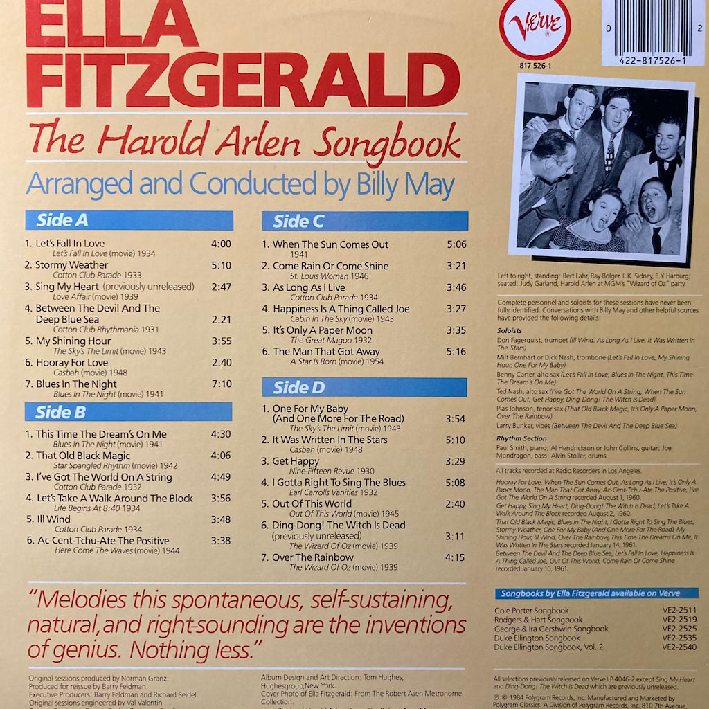 Ella Fitzgerald - The Harold Arlen Songbook