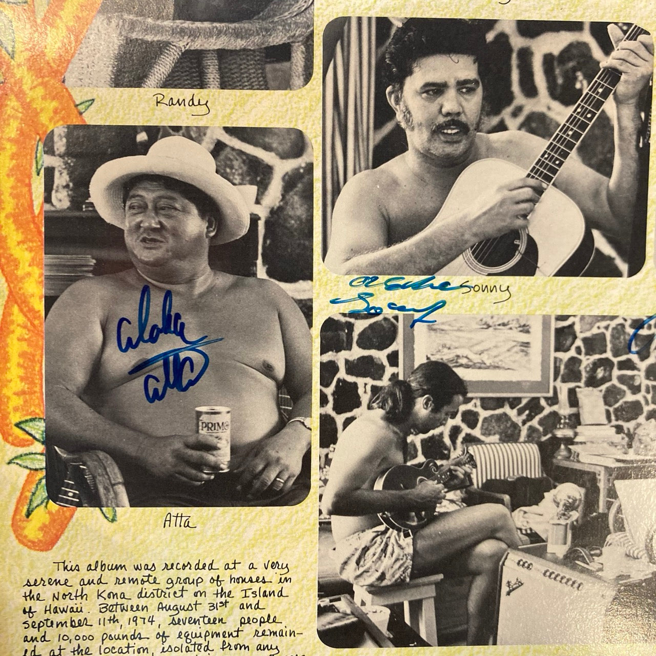 The Gabby Pahinui Hawaiian Band - The Gabby Pahinui Hawaiian Band [Signed copy by all members]