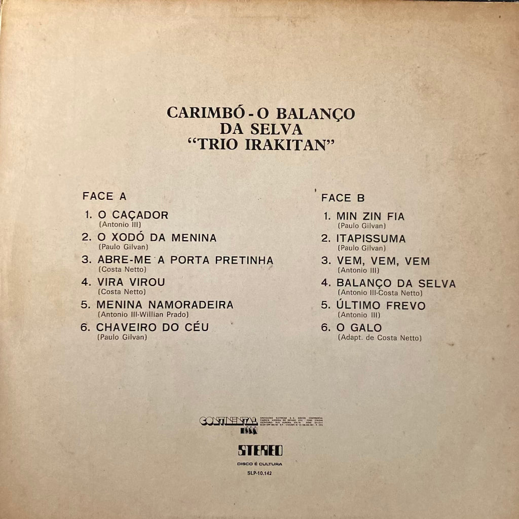 Trio Irakitan – Carimbó - O Balanço Da Selva