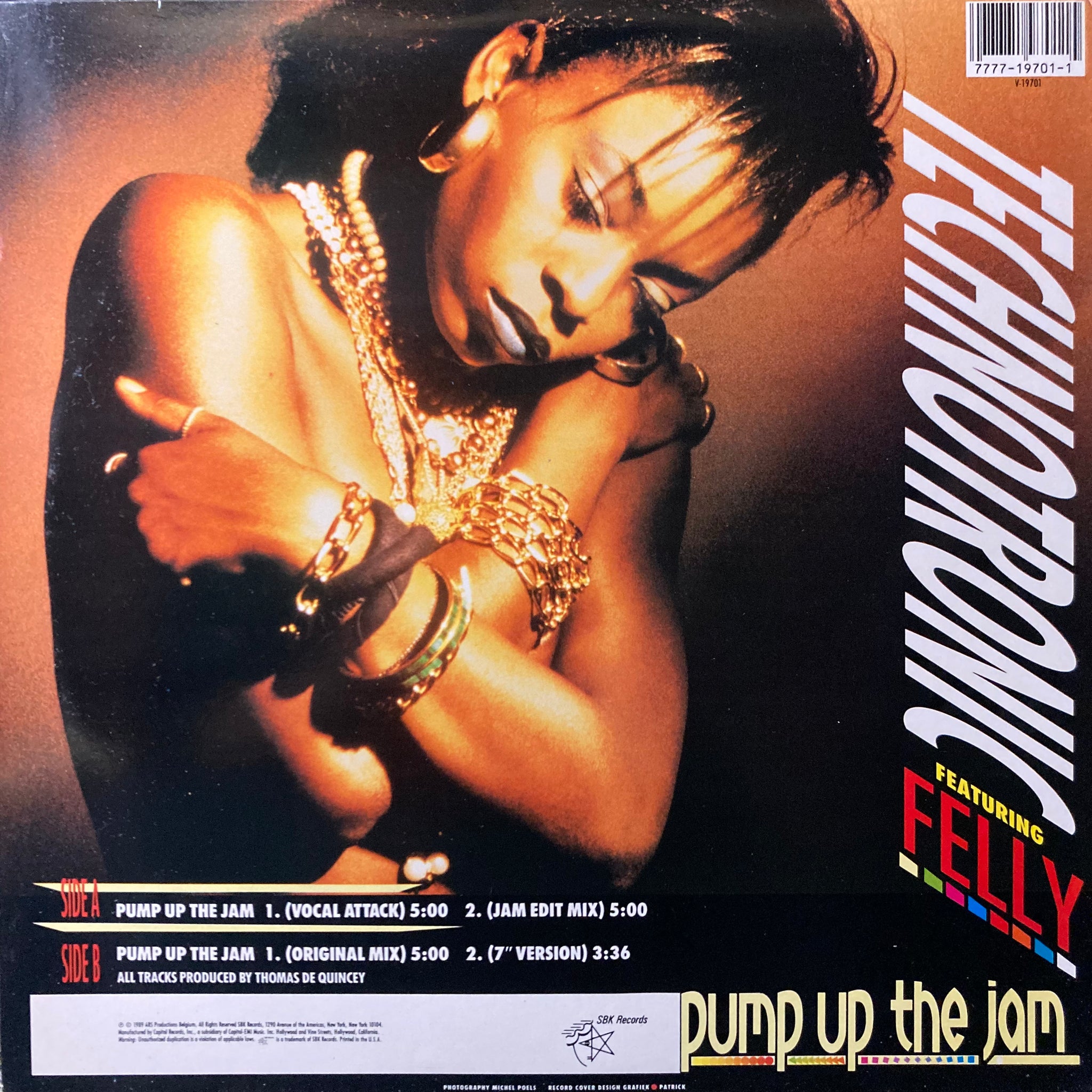 Technotronic ft. Felly - Pump Up The Jam [12"]