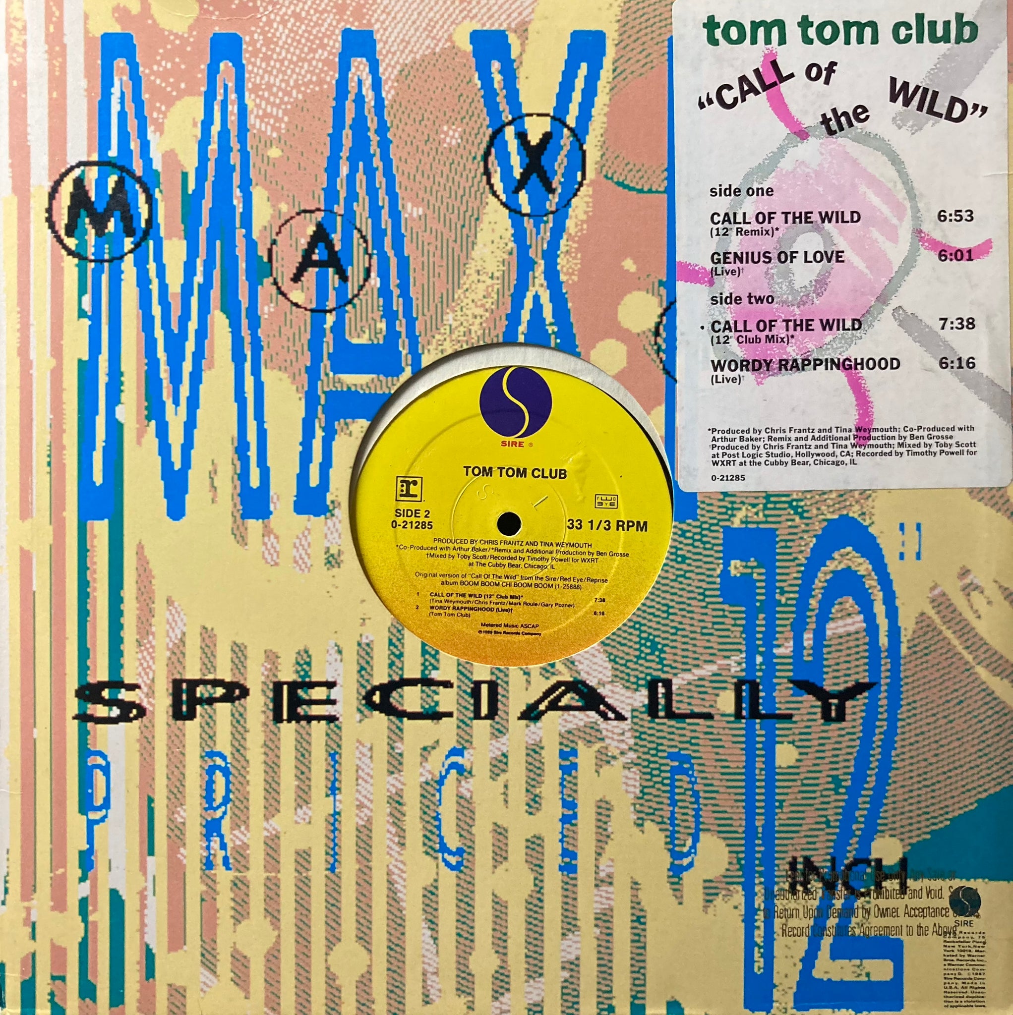 Tom Tom Club - Call Of The Wild [12"]