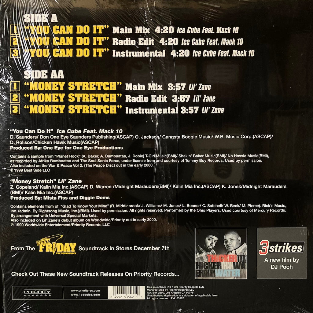 Ice Cube/Lil' Zane - You Can Do it/Money Stretch 12" [OST]