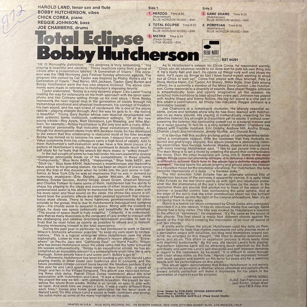 Bobby Hutcherson - Total Eclipse