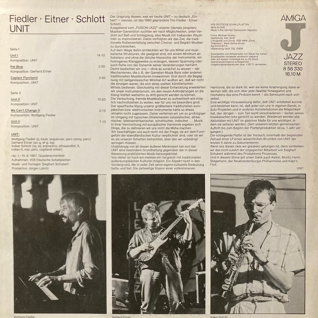 Unit - Friedler, Eitner, Schlott