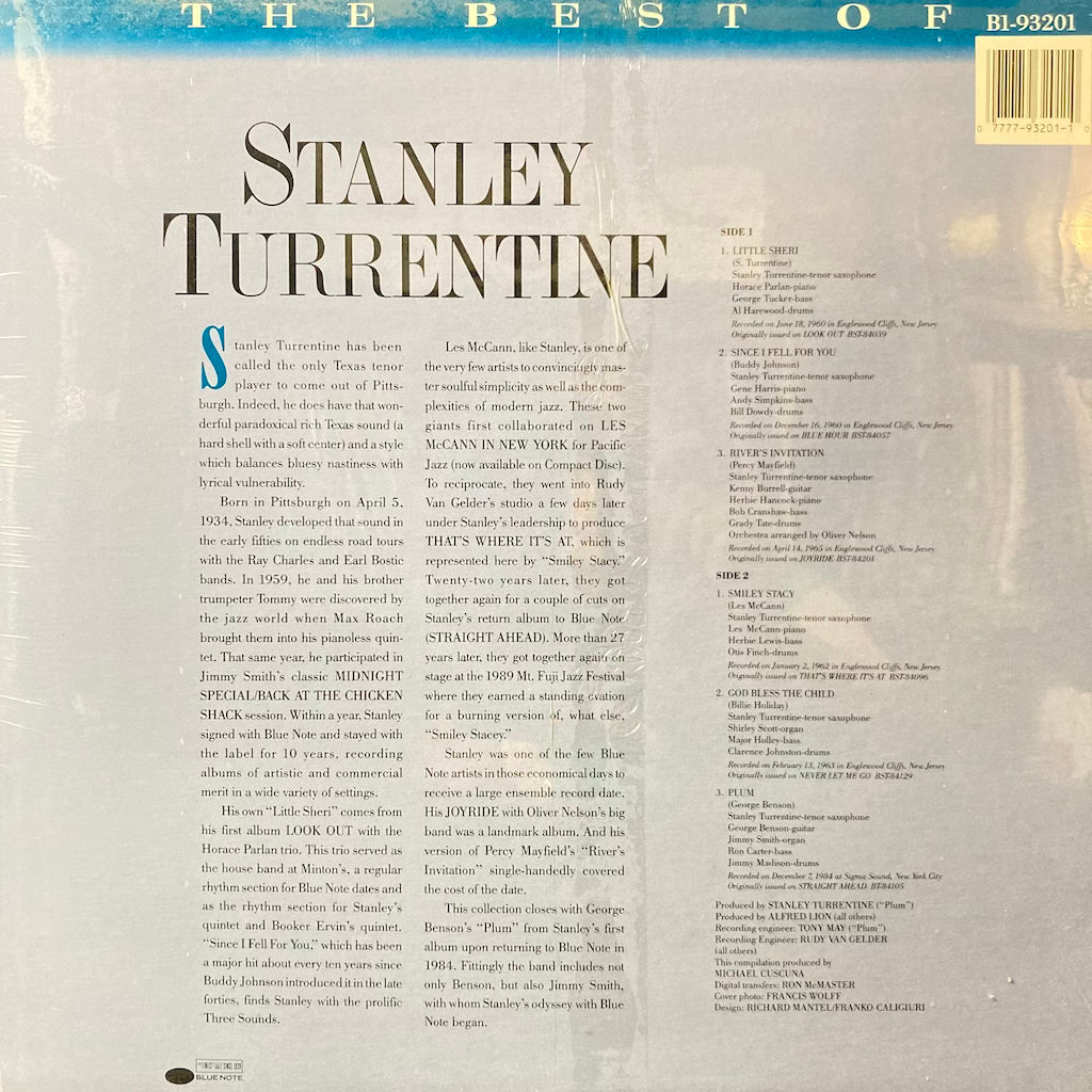 Stanley Turrentine - The Best Of Stanley Turrentine [SEALED]