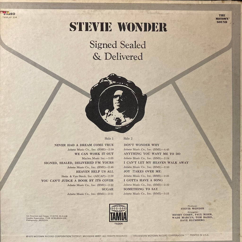 Stevie Wonder - Signed, Sealed & Delivered