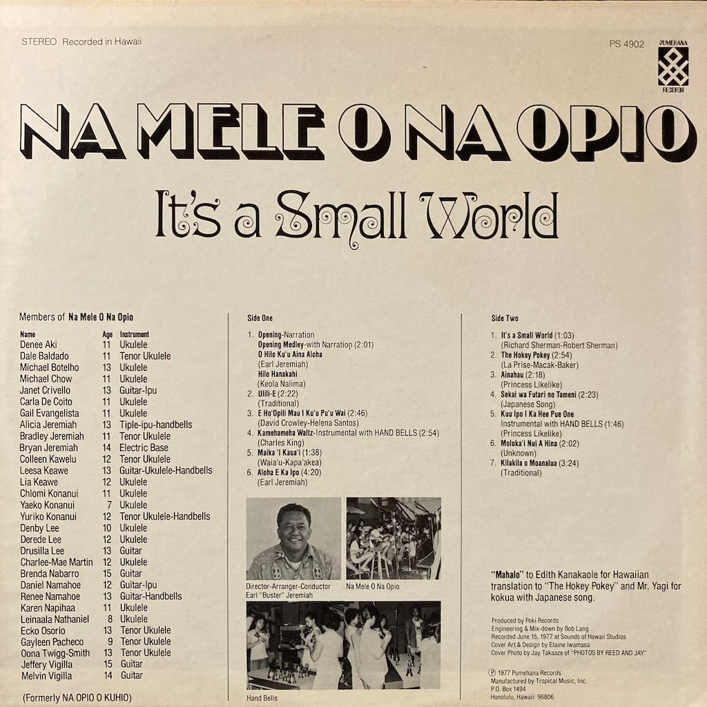 Na Mele O Na Opio - It's A Small World