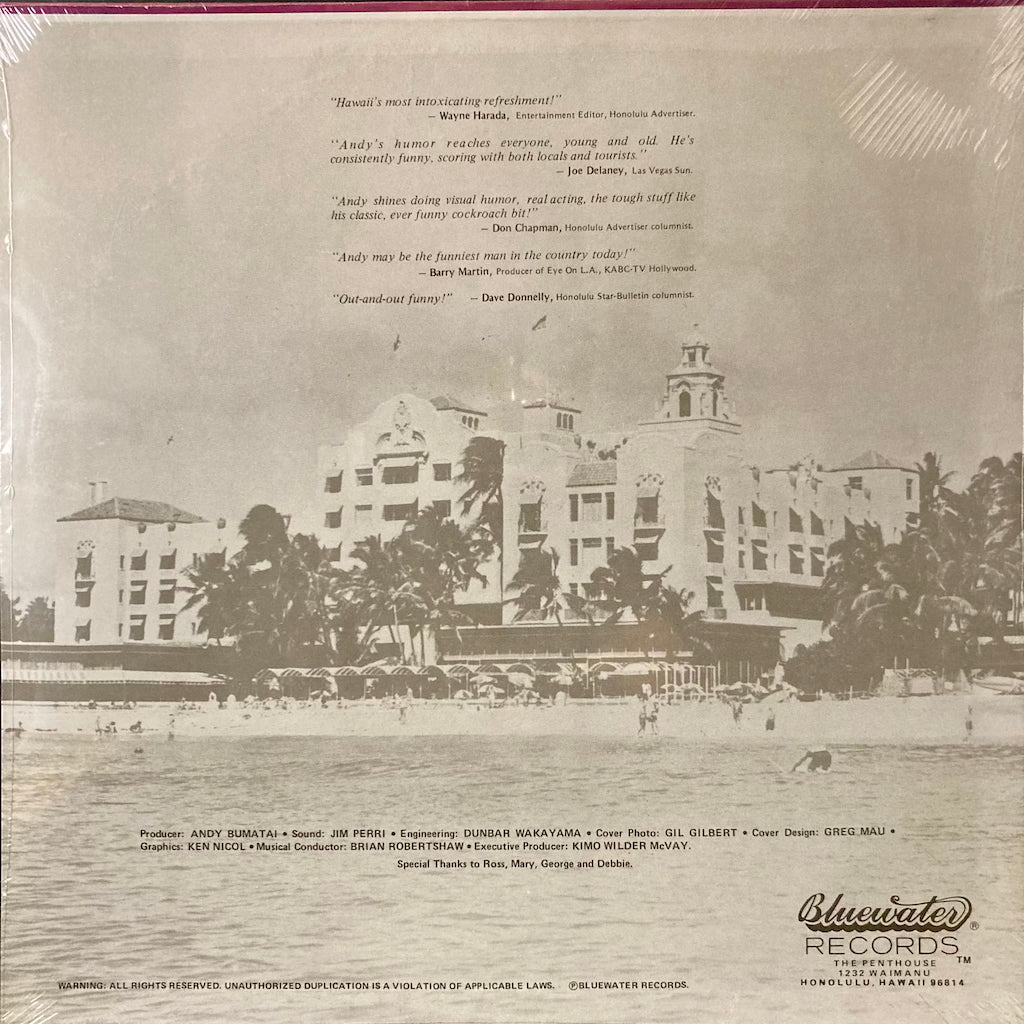 Andy Bumatai - Live At The Royal Hawaiian Hotel [SEALED]