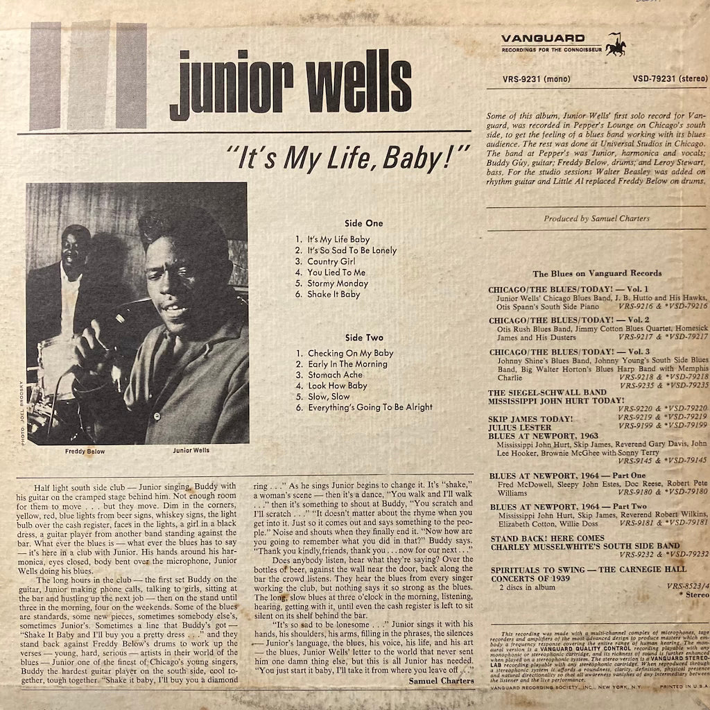 Junior Wells - It's My Life, Baby!