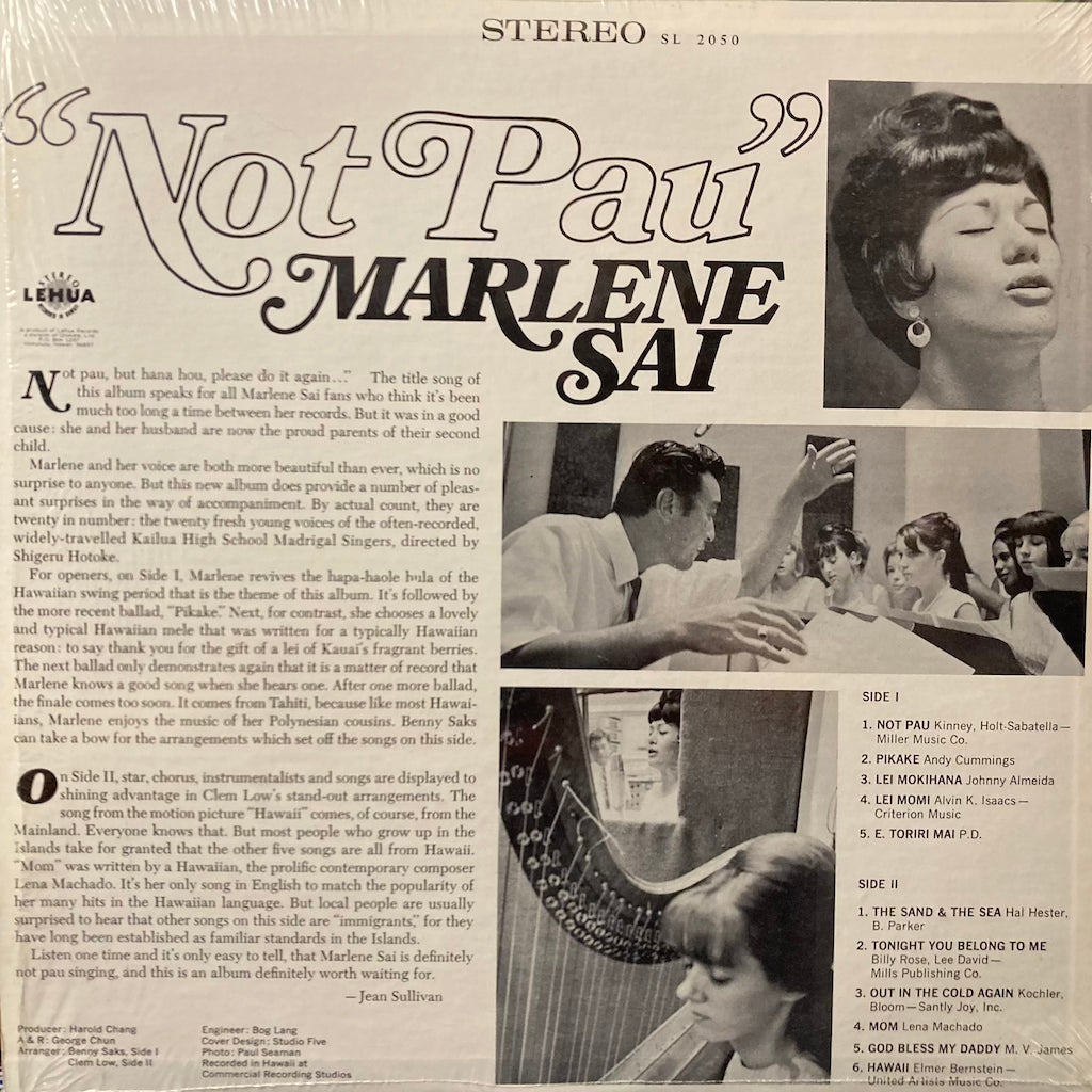 Marlene Sai - Not Pau