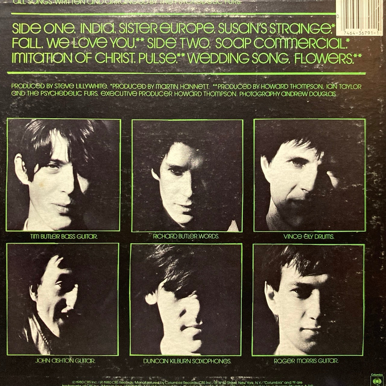 The Psychedelic Furs - The Psychedelic Furs – AGS Honolulu