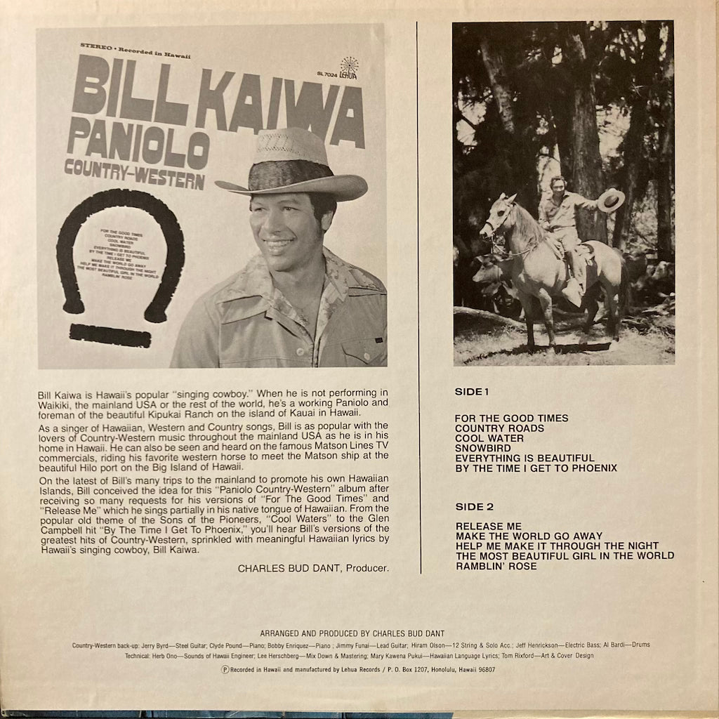 Bill Kaiwa - Paniolo Country-Western