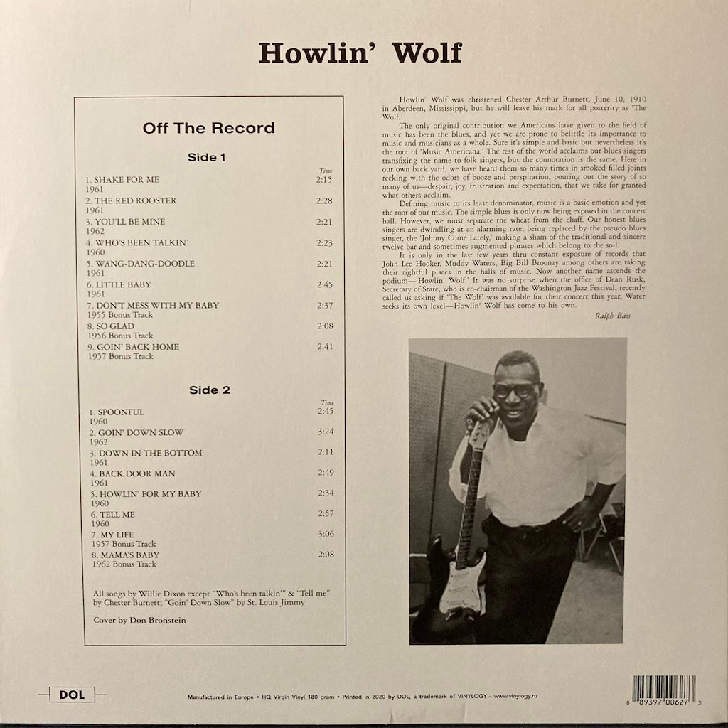 Howlin' Wolf - Howlin' Wolf [COLORED VINYL]