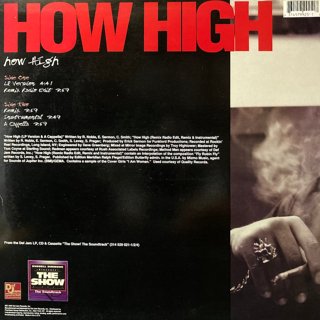 Red Man/Method Man - How High 12"