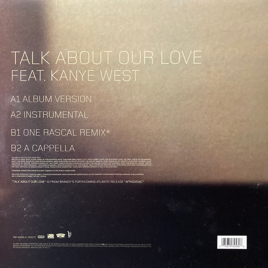 Brandy ft. Kanye West Talk About Our Love 12" AGS Honolulu