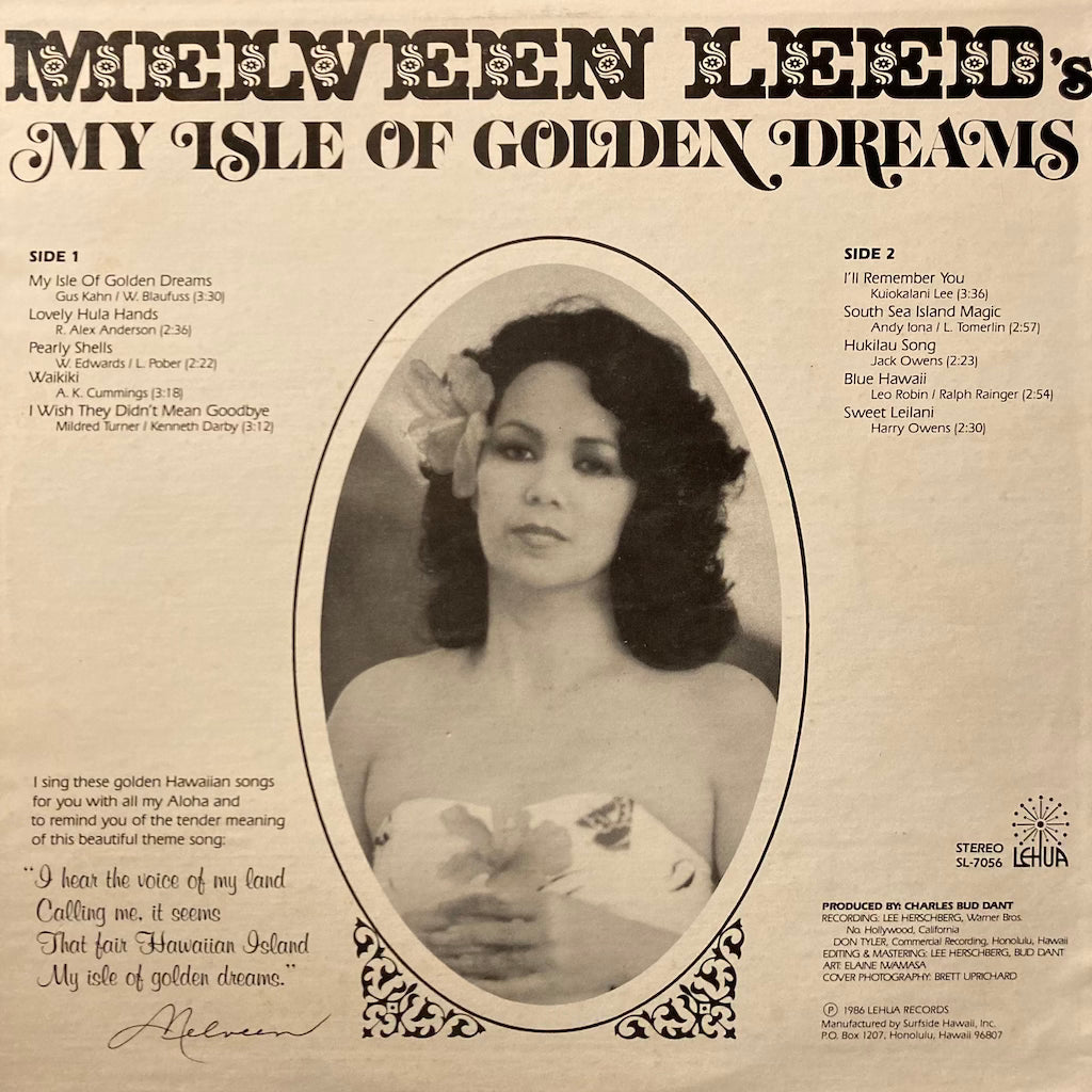 Melveen Leed - My Isle Of Golden Dreams [SIGNED]