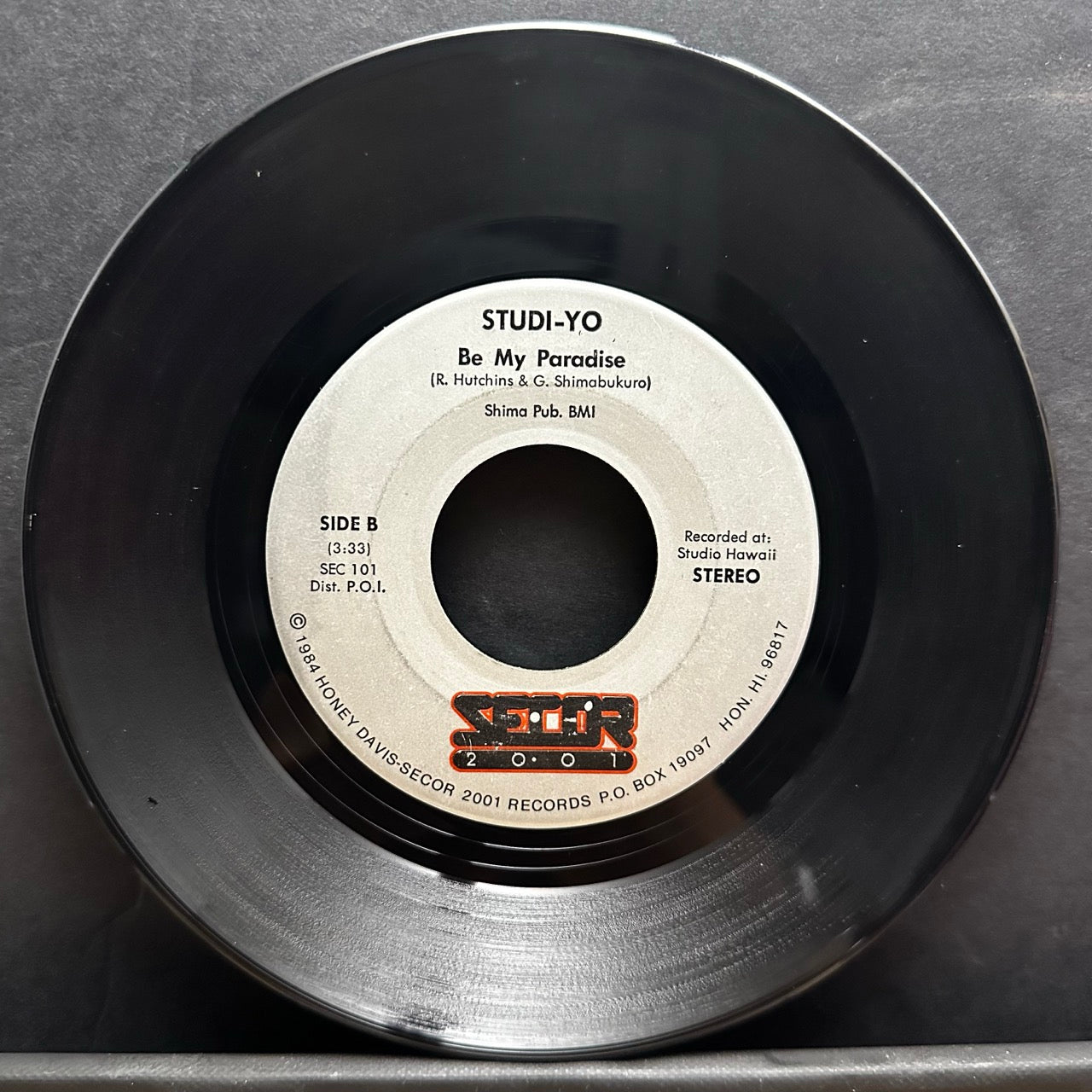 Studi-Yo – Be My Paradise / Hawaii Boogie [7"]