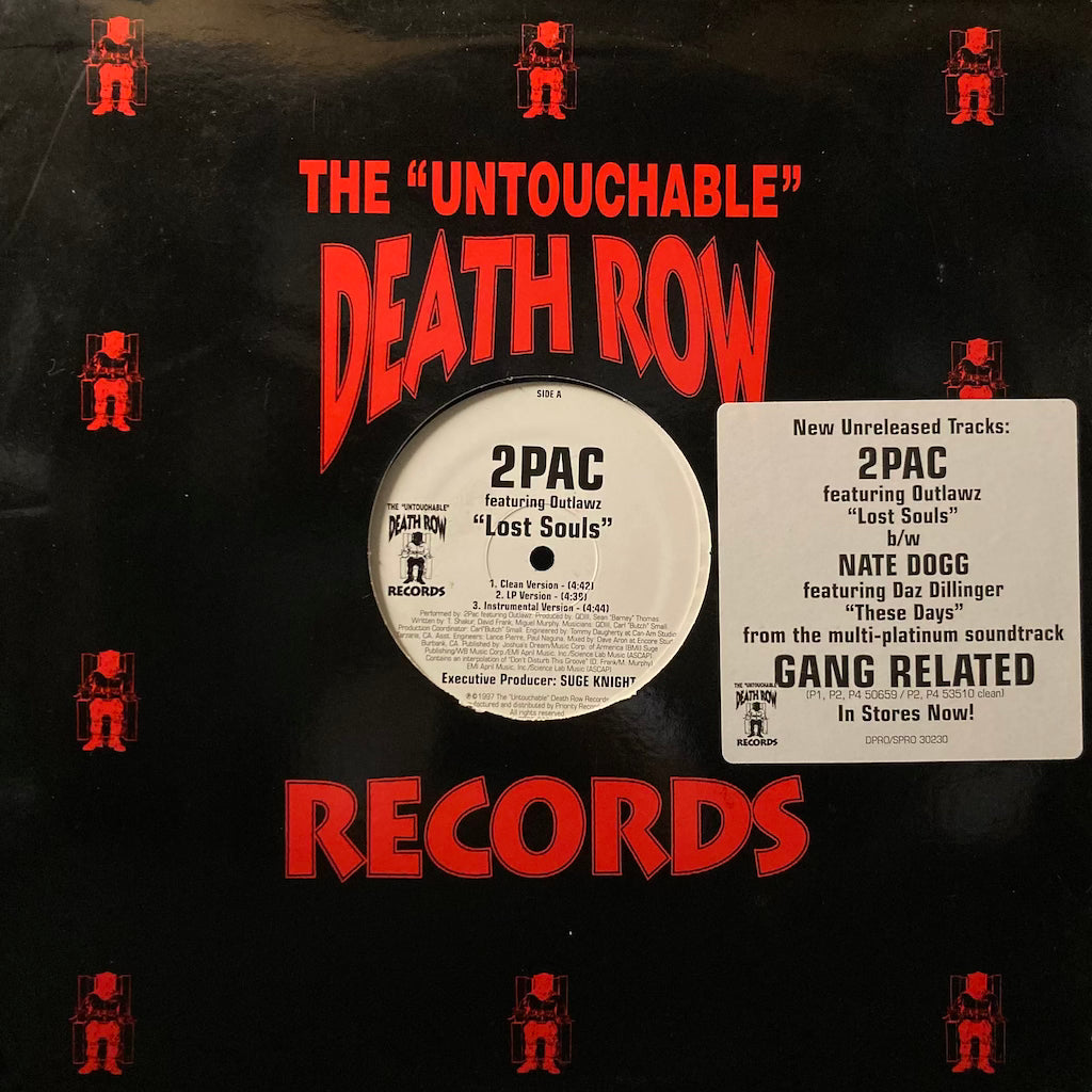 2Pac ft. Outlawz/Nate Dogg ft. Daz Dillinger - Lost Souls/These Days [12"]