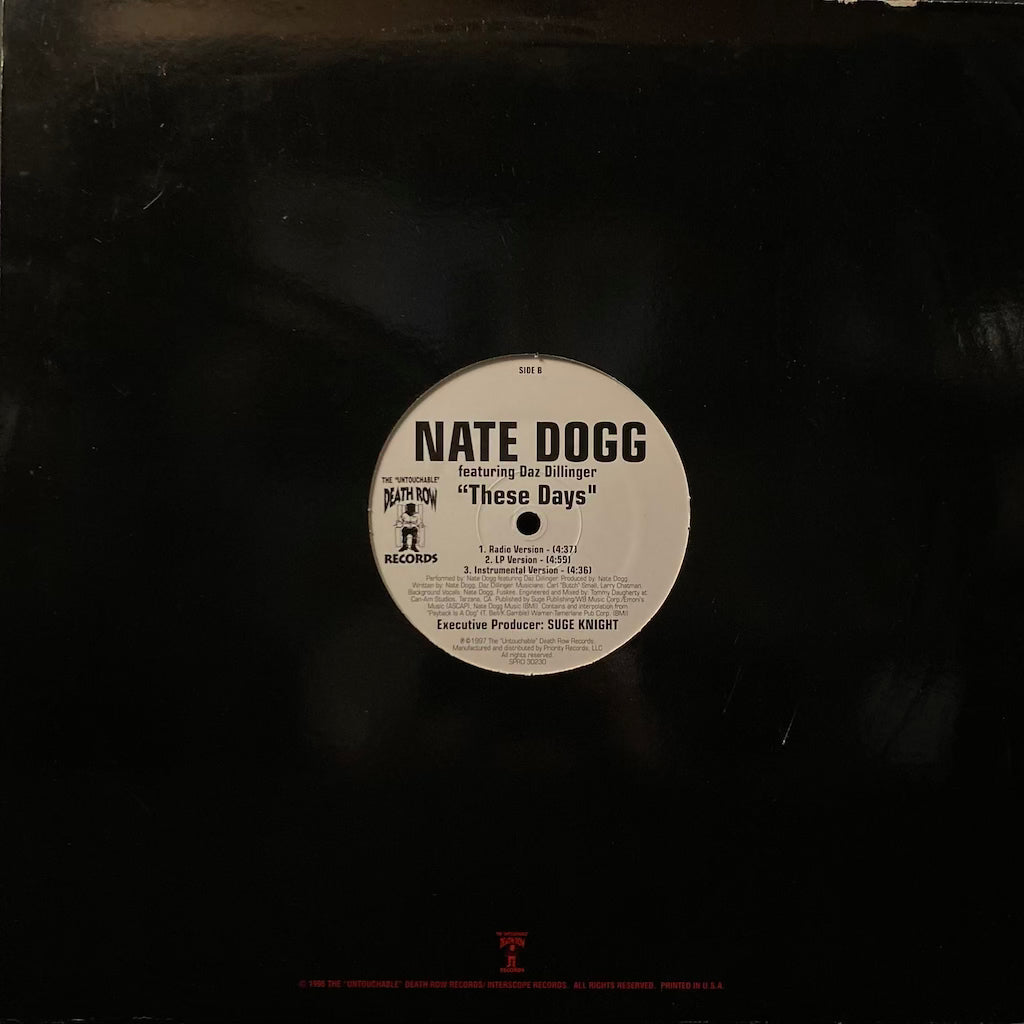 2Pac ft. Outlawz/Nate Dogg ft. Daz Dillinger - Lost Souls/These Days [12"]