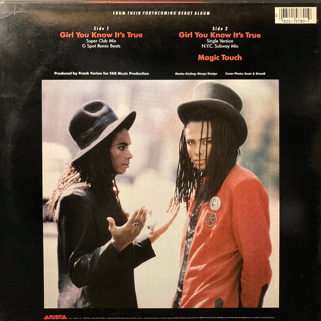 Milli Vanilli - Girl You Know It's True