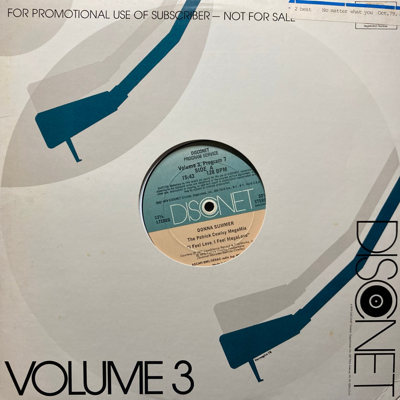 V/A - Volume 3 Program 7 (Donna Summer - The Patrick Cowley MegaMix)