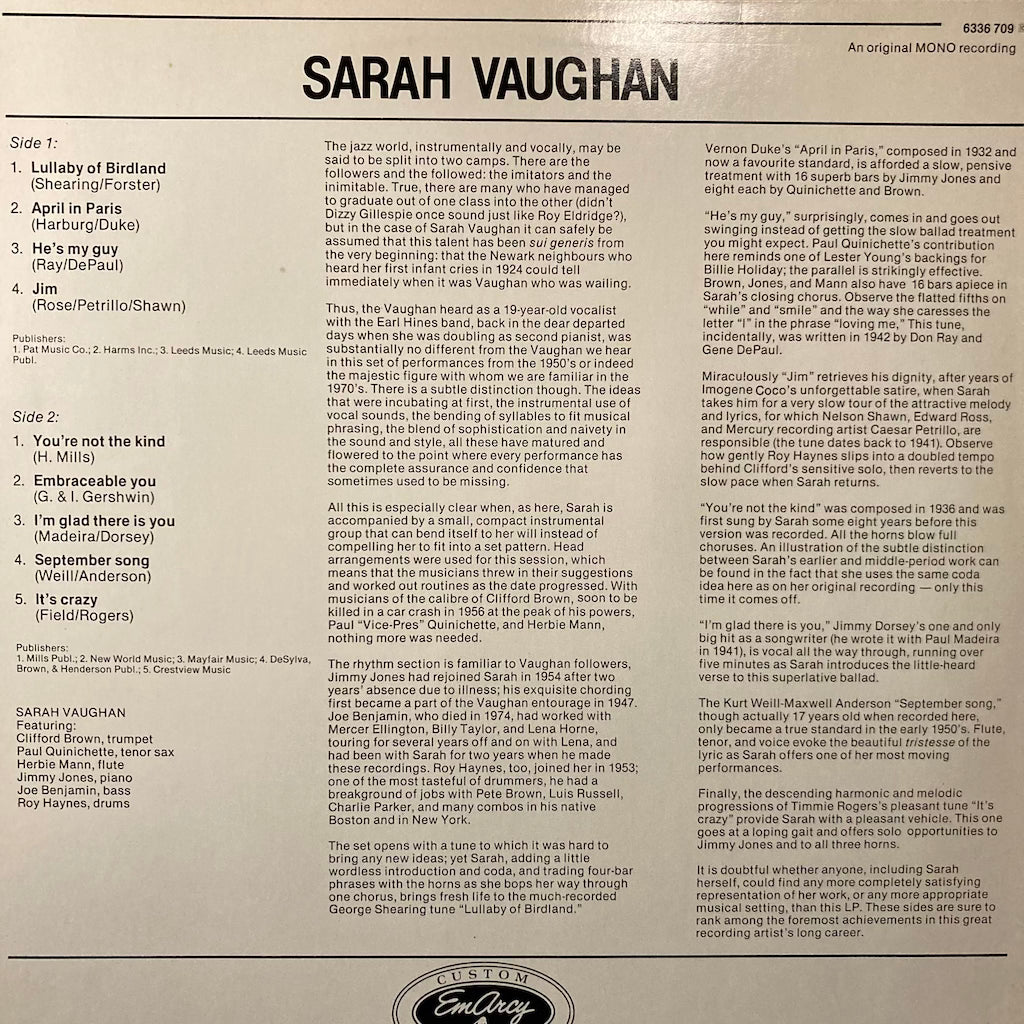 Sarah Vaughan - Sarah Vaughan