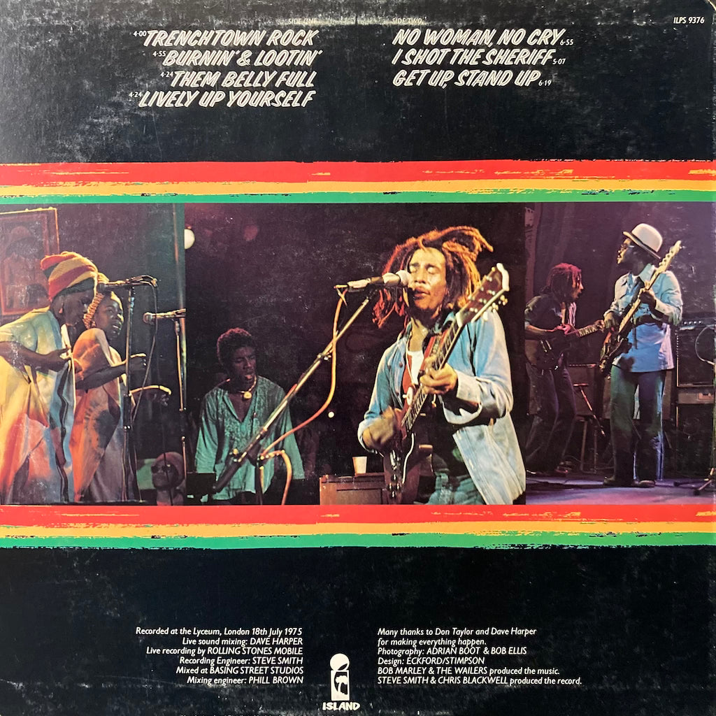 Bob Marley & The Wailers - Bob Marley & The Wailers LIVE! [Original Press]