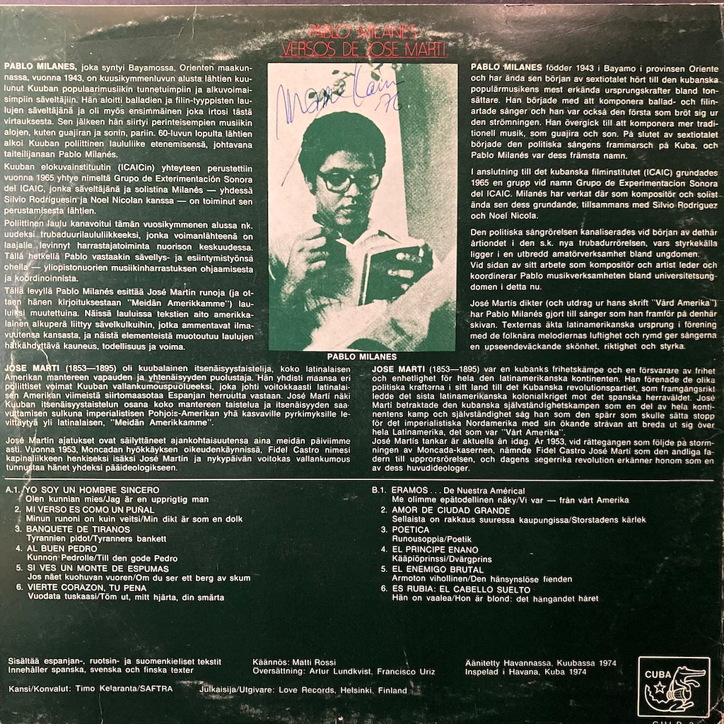 Pablo Milanes - Versos De Jose Marti