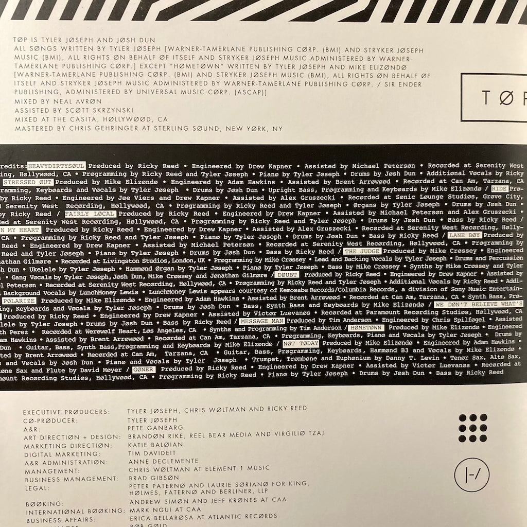 Twentyone Pilots - Blurry Face [2LP]