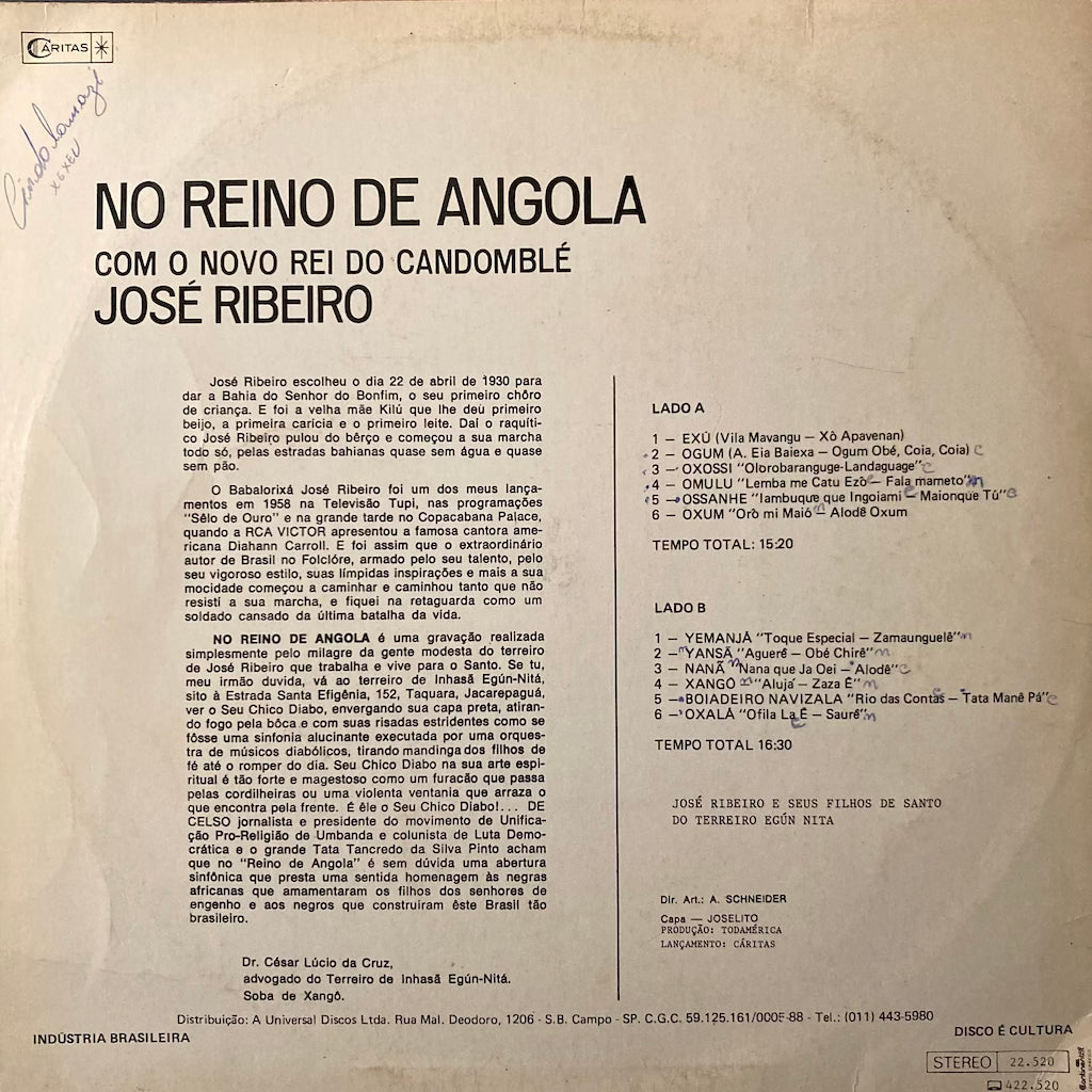 Jose Ribeiro - No Reino De Angola