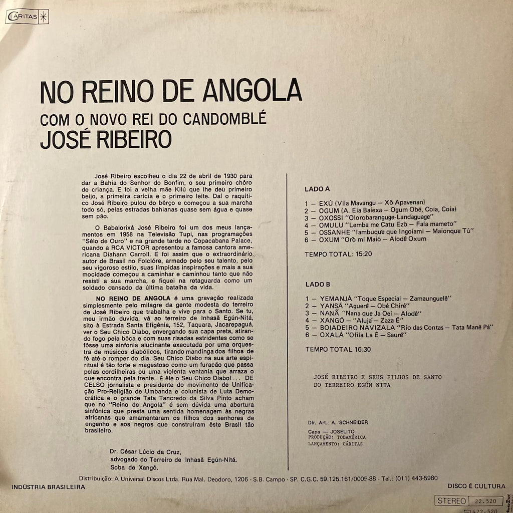 Jose Ribeiro - No Reino De Angola