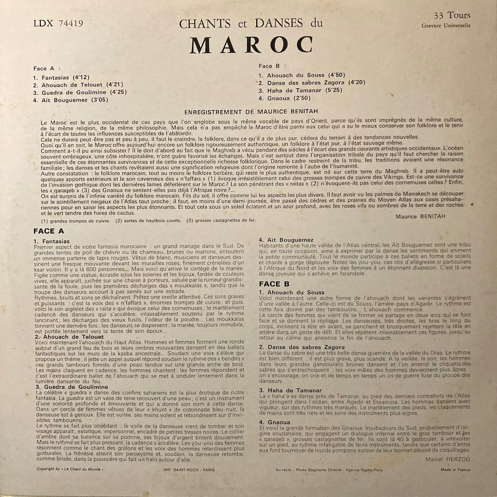 Maroc - Chants et Dances d Maroc
