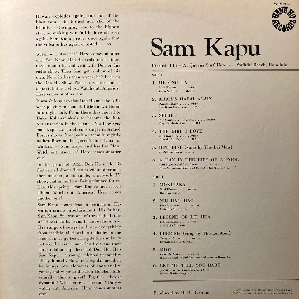 Sam Kapu - Sam Kapu