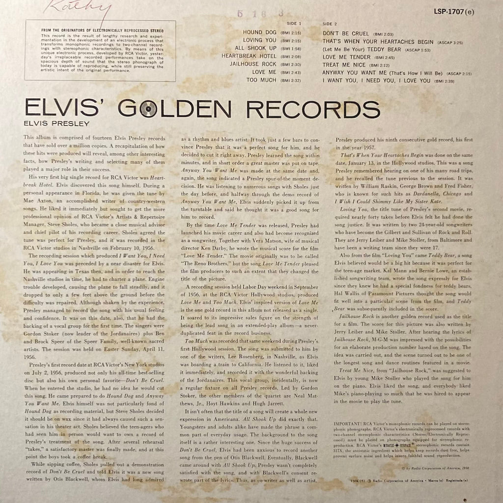 Elvis - Elvis' Golden Records