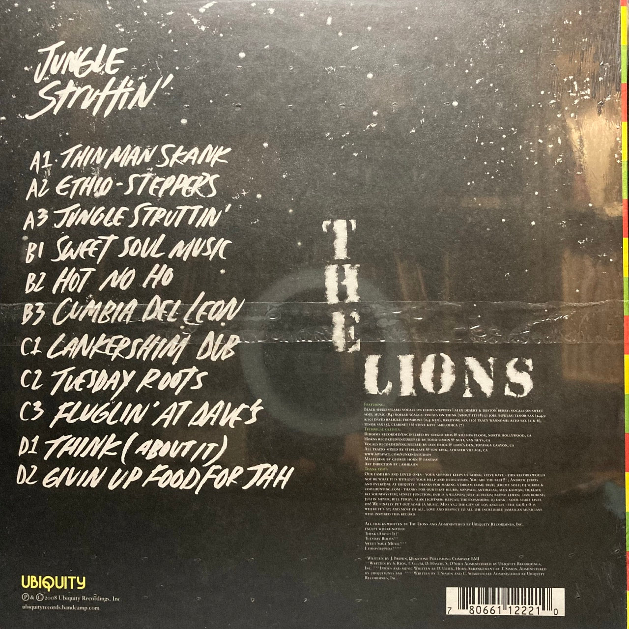 The Lions ‎– Jungle Struttin' [2LP, Sealed]