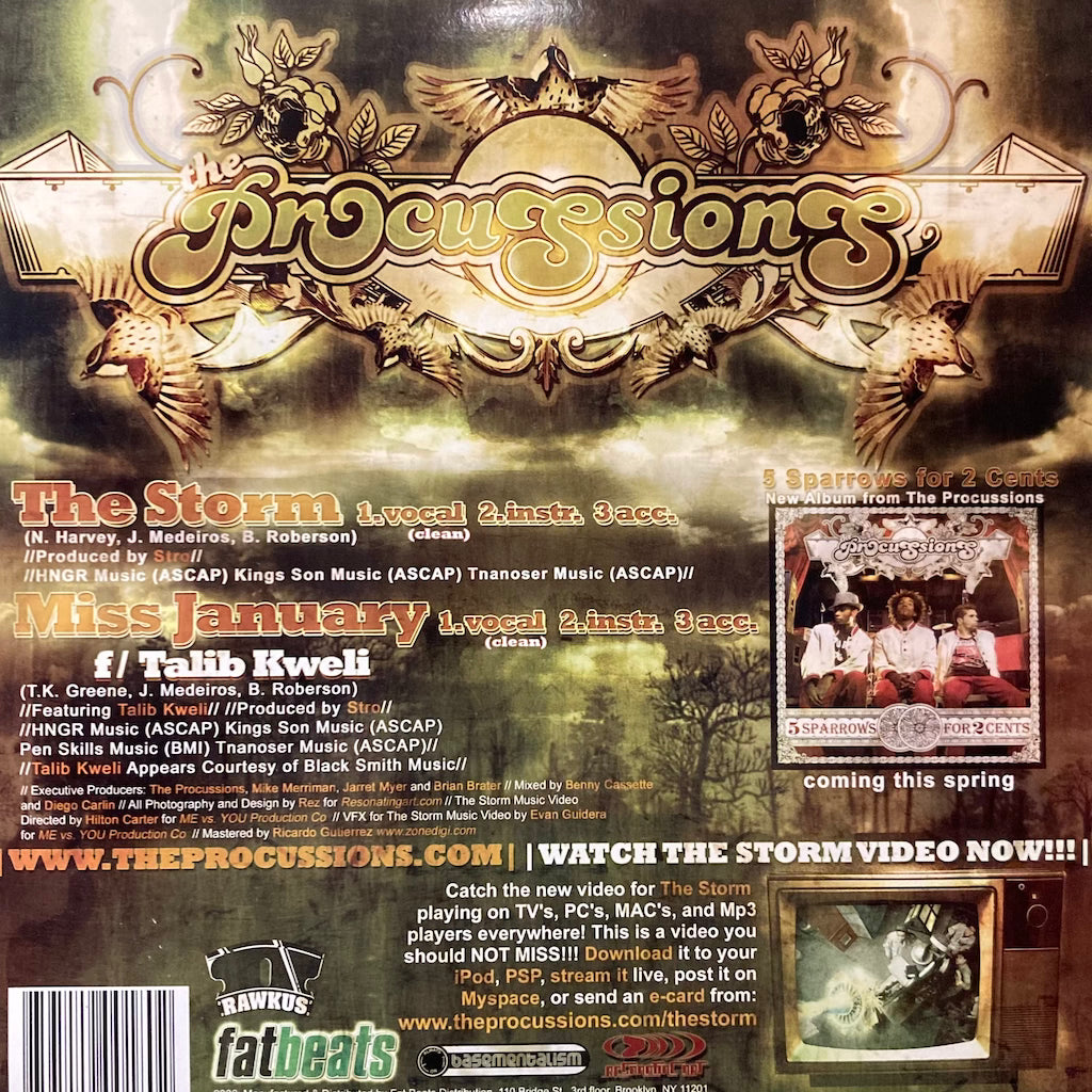 The Procussions - The Storm b/w Miss January ft Talib Kweli