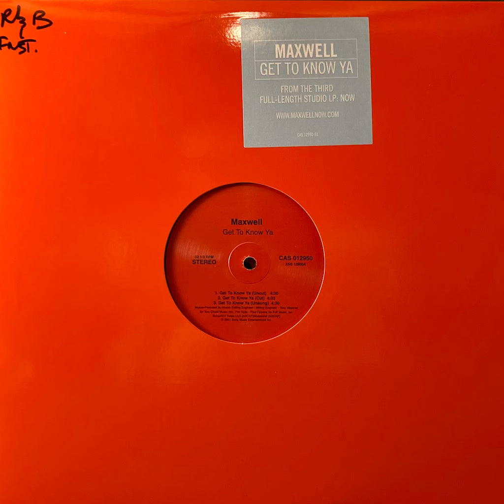 Maxwell - Get To Know Ya