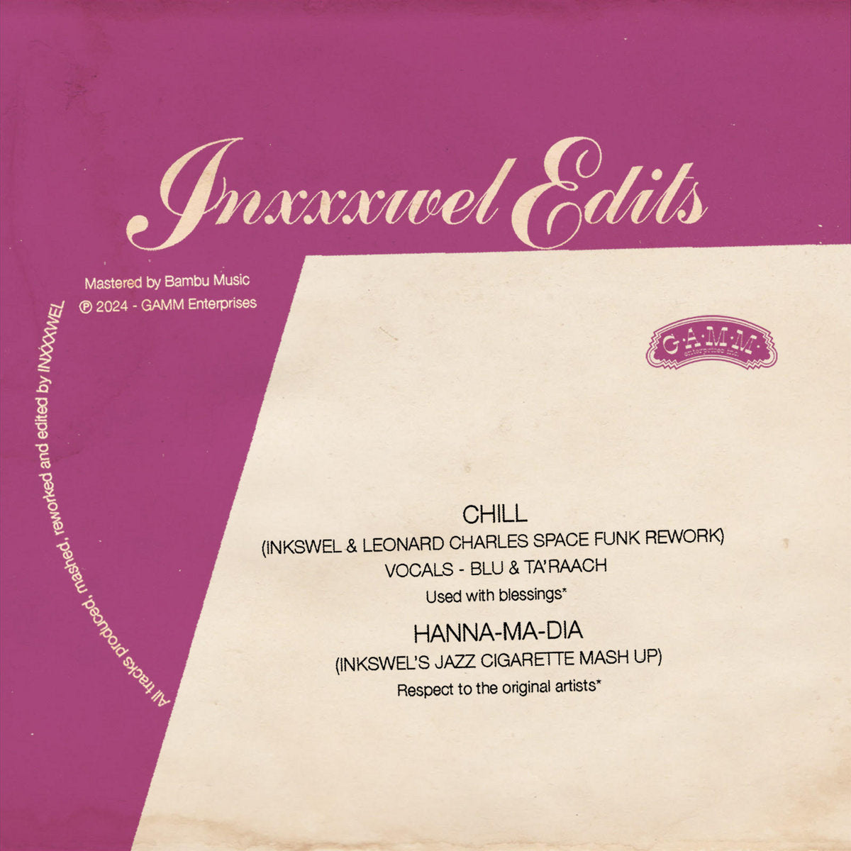 Inkswel - Inxxwell Edits [7"]