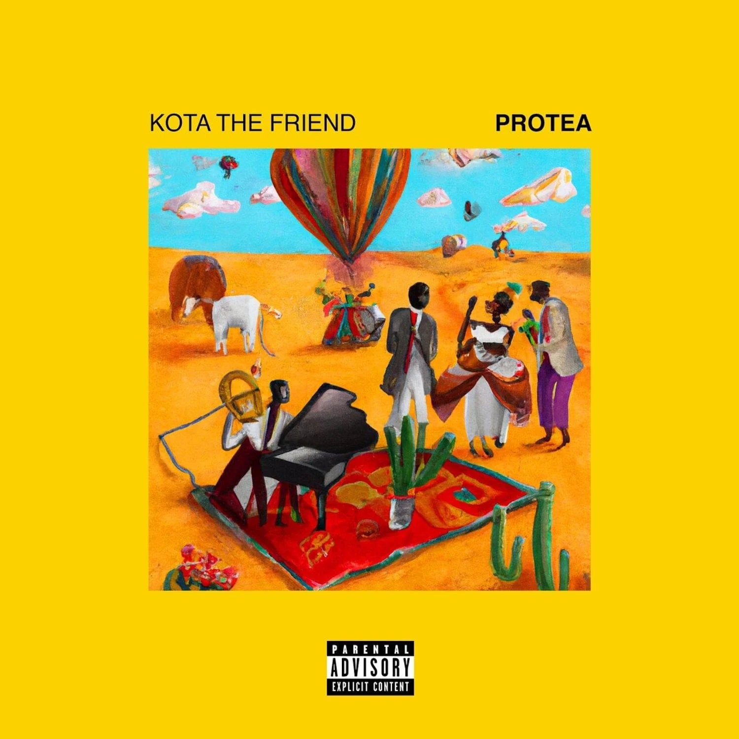 Kota the Friend - Protea (Yellow w/Red Splattered LP)
