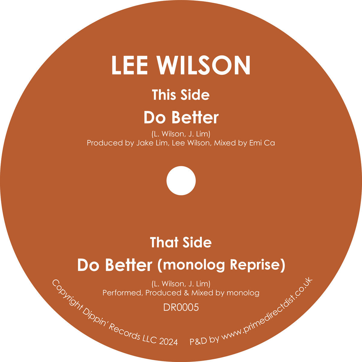 Lee Wilson - Do Better [7"]