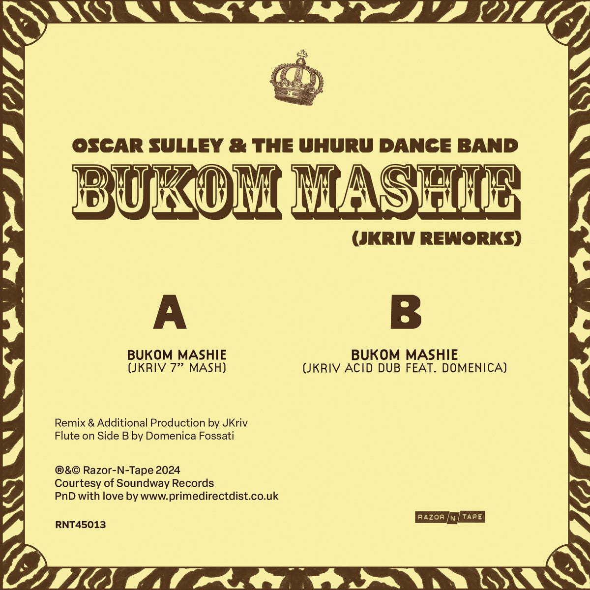 Oscar Sulley - Bukom Mashie (Jkriv Mix) [7"]