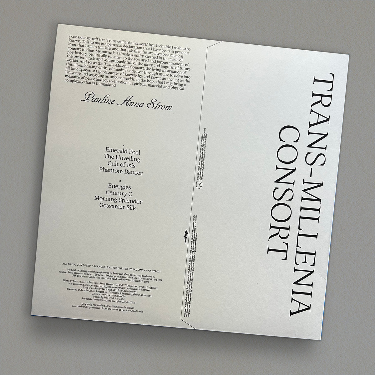 Pauline Anna Strom - Trans-Millenia Consort