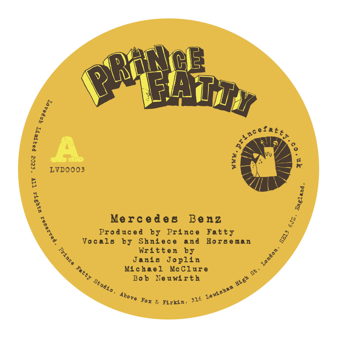 Prince Fatty - Mercedes Benz [7"]