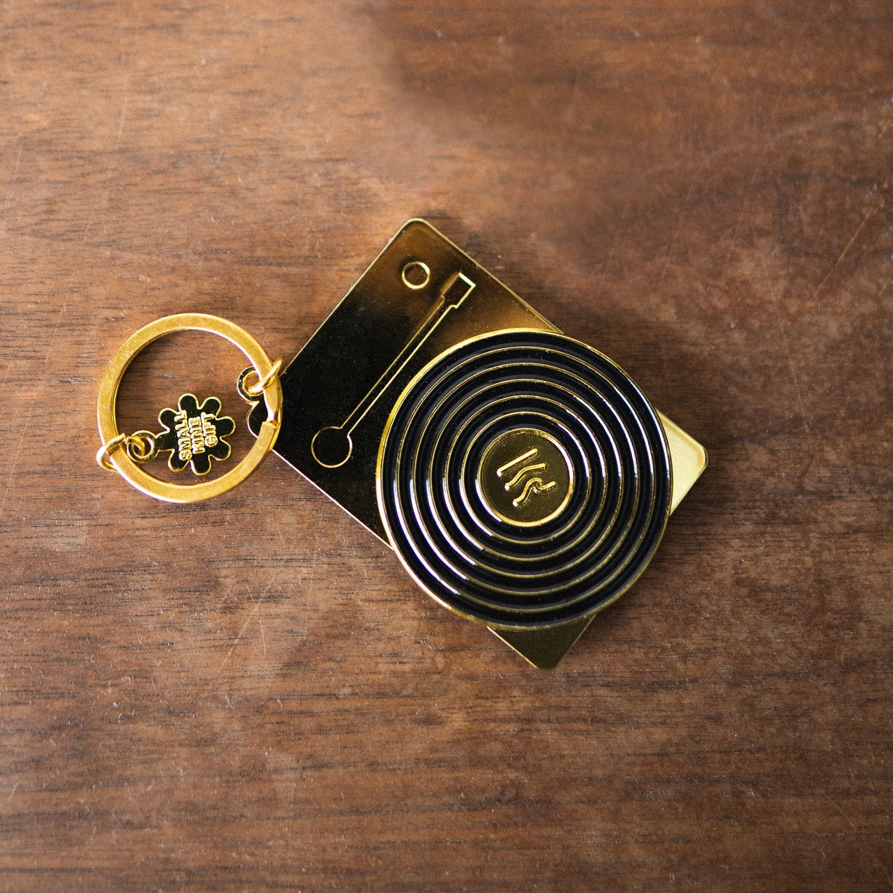Keychain - Gold Record Player (Small Kine Gift x AGS)